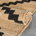 thumbnail image 6 of Well Woven Sabrina Tribal Hand-Made Area Rug, 8' x 10', Natural, Organic Look, Suitable For High-Traffic Area, Hand-Woven Jute, 6 of 8