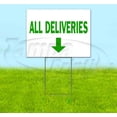 thumbnail image 1 of All Deliveries Down (18" x 24") Yard Sign, Includes Metal Step Stake, 1 of 6