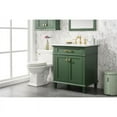 thumbnail image 2 of Legion Furniture 30" MDF/Veneer Wood Sink Vanity Cabinet in Vogue Green, 2 of 10