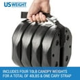 thumbnail image 6 of 40 Pound Canopy Weight Set of 4 with Carry Strap - No-Pinch Design for Tents, Canopies & Umbrellas, 6 of 6