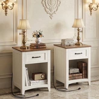 Better Homes & Gardens Canton 3-Drawer Nightstand, Textured White