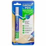 Grout Pen Light Grey .. Tile Paint Marker: Waterproof .. Tile Grout Colorant and .. Sealer Pen - Light .. Grey, Narrow 5mm Tip .. (7mL)