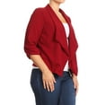 thumbnail image 2 of Women's Plus Size Women's Trendy Style Open Front Casual Blazer Jacket, 2 of 4