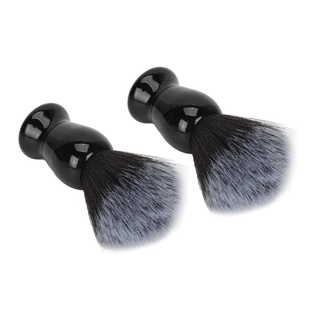 Beard Foaming Brush, 2pcs Barber Lathering Brush Quick Dry for Home Use
