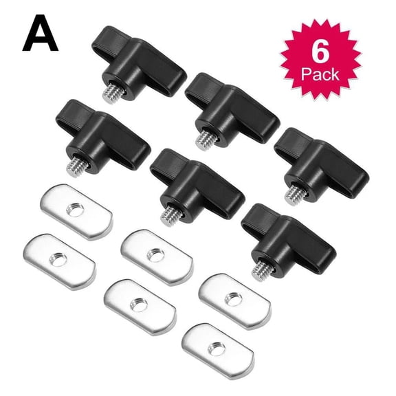 6 Kit Track Mounting Bolts Nuts Stainless Steel Rail Tie Down Screws for Kayak