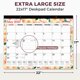 thumbnail image 5 of Calendario de escritorio CRANBURY 2026-2027 56x43 cm con pegatinas, 5 of 9
