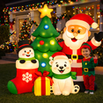 thumbnail image 3 of Firstness 7ft Christmas Inflatables Outdoor Decoration,Blow ups Santa Xmas Tree Bear with LED Lights for Lawn Yard Garden, 3 of 5