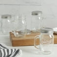 thumbnail image 4 of Mason Craft & More 8 Piece Glass Drinking Jars Set with Stainless Steel Lids, 16 oz., 4 of 13
