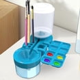 thumbnail image 3 of 5in1 Paintbrush Cleaner, Drain Design, Washable and Reusable, Sturdy Brush Holder, for Teachers and Painters, Blue, 3 of 5