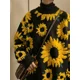 thumbnail image 3 of Suéteres florales flocados para hombres, ropa de punto holgada, estilo japonés, Retro, High Street, Harajuku, primavera y otoño, 3 of 5