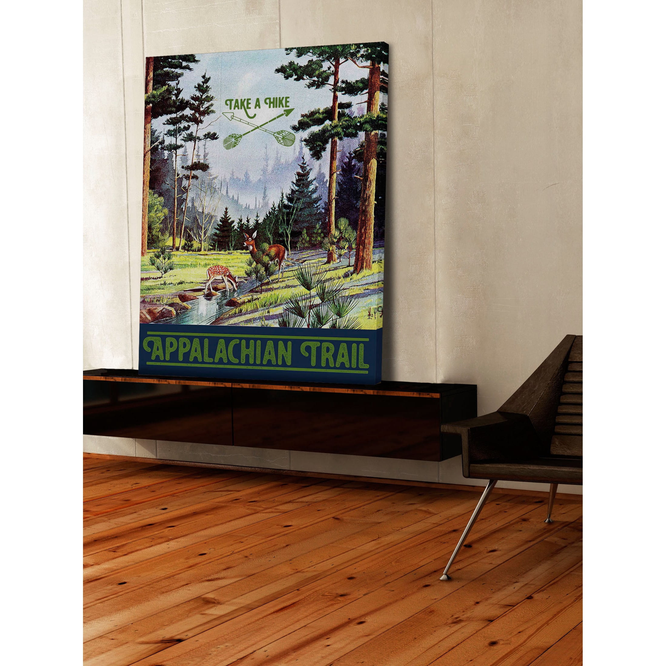 Marmont Hill Appalachian Trail Vintage Advertisement on Wrapped Canvas