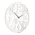 thumbnail image 5 of DecMode 2"W, 24"H Aluminum Contemporary Wall Clock, Silver, 1-Piece, 5 of 7