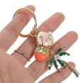 thumbnail image 6 of LITINKIMI Hawaiian Theme Keychain Multi 1Pcs 3.6In Tree Shape Zinc Alloy, 6 of 8