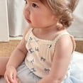 thumbnail image 6 of Angala Baby Girls Summer Bodysuits Sleeveless Lace Trim Cute Casual Romper Outfit For 0 18 Months Soft Stretchy Daily Wear Breathable Cute Baby Bodysuits 0-3 Months, 6 of 9