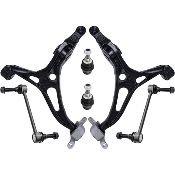 Detroit Axle - Front End Suspension Kit for 2006-2010 Mercedes-Benz ML350, 2 Lower Control Arms Assembly 2 Lower Ball Joints 2 Sway Bar End Links 2007 2008 2009 Replacement