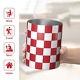 thumbnail image 5 of 12oz Coffee Tumblers Red and White Checkered Pattern Stainless Steel Vacuum Insulated Travel Tumbler Coffee Cups Mug with Lid and Straw with Cleaning Brush for Cold & Hot Drinks, 5 of 5