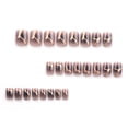 thumbnail image 4 of for DIY for Salon Glitter Sequins Full Cover Cartoon Graffiti False Nails Short Round Nail Tips Fake Nails JP2871, 4 of 8