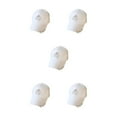 thumbnail image 1 of kurtrusly Hip Hop Baseball Cap With Ring Decor For Stylish Look Ring Baseball Cotton Hat Classic Beach Breathable Match Style Semi-ring White 5Set, 1 of 6