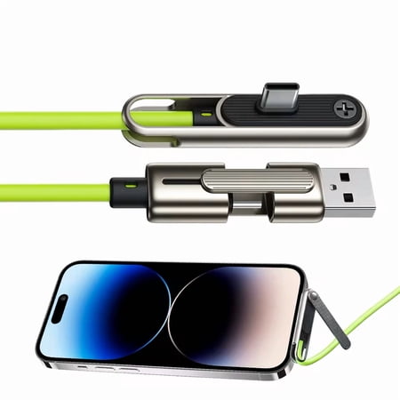 TYPPKMM 240W USB-A to USB-C Charging Cable with Hide Bracket