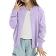 thumbnail image 3 of Kiijoy Toddler Girls Casual Cardigan Sweater Solid Color Soft Knitted Coat, Sizes 2-3, 3 of 4