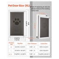 thumbnail image 5 of Dog Door for Door, X-Large, Magnetic Flap & Metal Frame, Weatherproof, Easy Install, 5 of 9