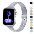 thumbnail image 7 of Bandiction 5 Pack Slim Band Compatible with Apple Watch Band for Women Men, Narrow Soft Silicone Replacement Strap iWatch Bands for iWatch SE Series 8/7/6/5/4/3/2/1, 7 of 7