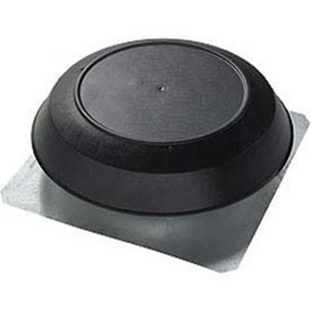 Broan-Nutone 356BK Roof Mounted Powered Attic Ventilator with Black PVC Dome - 1600 CFM
