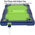 thumbnail image 5 of Fesign for BYYBUO Tablet 10.1 inch Android 14 Tablet Case with Shoulder Strap Hard Back Hybrid Shockproof Kids Friendly Case for BYYBUO 10.1 inch Smartpad A10_L (Navy/Green), 5 of 6