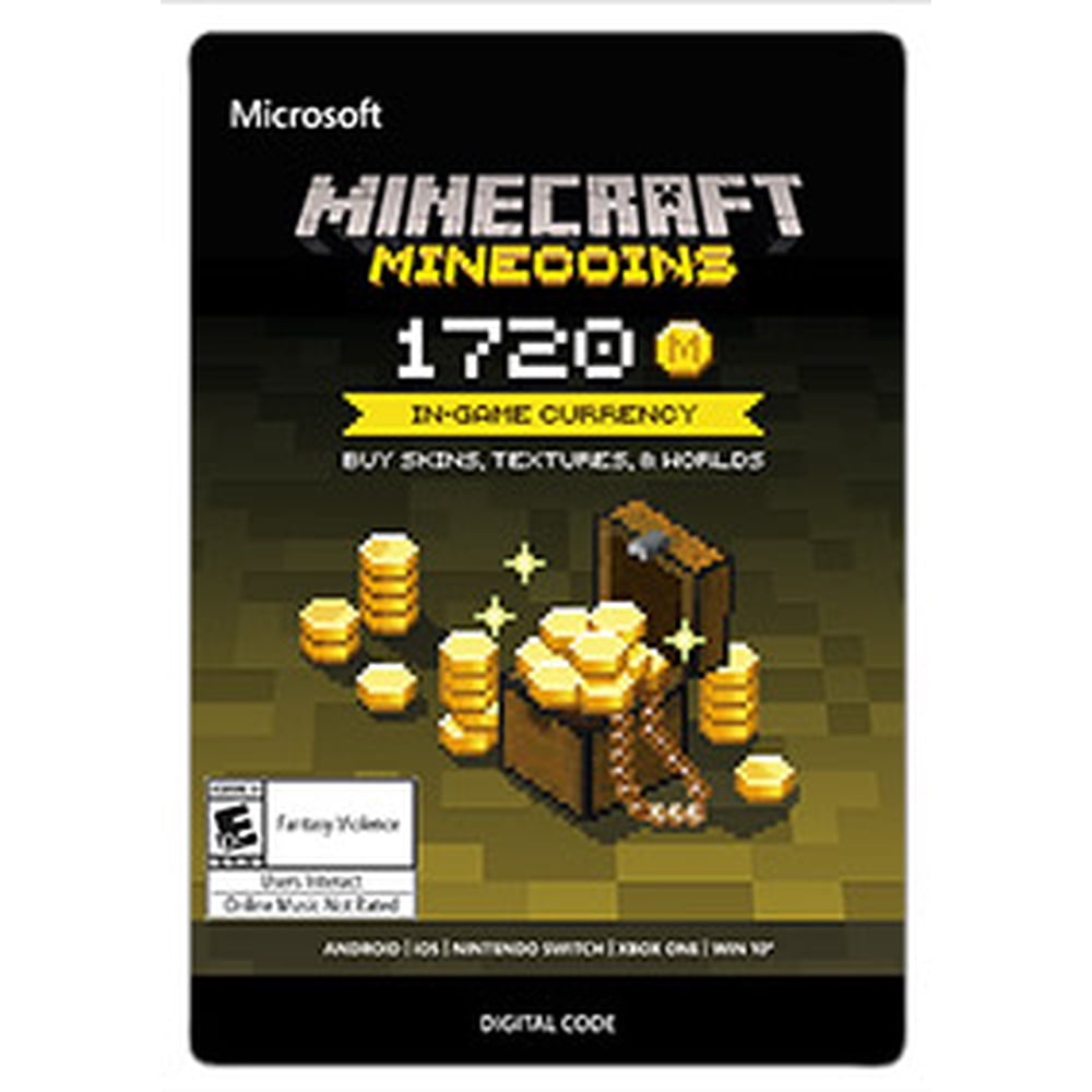 Minecraft Minecoin Pack 1720 Coins, Microsoft, [Digital Download]