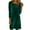 QRN1-Green, variant on Womens Velvet Dress Fall Winter Long Sleeve Crew Neck Wedding Guest Dresses Formal Cocktail Party Mini Dress Vintage Velour Mother of The Bride Dresses