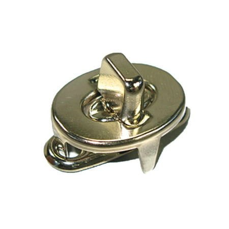 Oval Shaped Turnlock Case Clasp Metal Handbag Bag and Purse Closure Hardware Nickel Plated