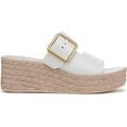 thumbnail image 2 of Franco Sarto Women's Taziana Espadrille Platform Slide Sandal Bright White 7M, 2 of 5