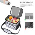 thumbnail image 4 of Lunch Box Pioneer Flower Floral Print Pattern Insulated Lunch Bag for Women Men,Medium Leakproof Lunchbox Cooler Bag Adjustable Strap,10 X 6.7 X 8 Inches, 4 of 6