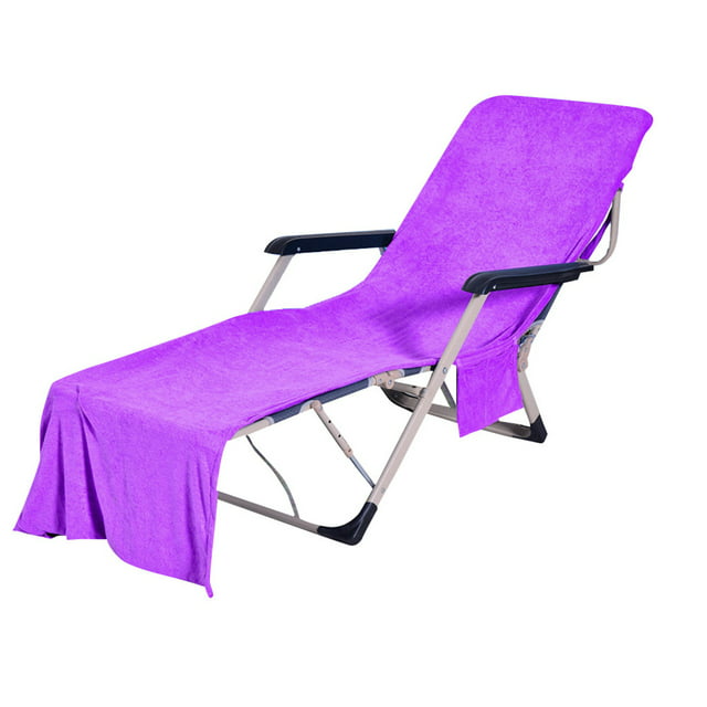 Wovilon Chair Beach Towel Lounge Chair Beach Towel Cover Microfiber Pool Lounge Chair