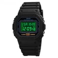 thumbnail image 1 of Reloj electrónico digital para hombre Moment Handsome, resistente a golpes, de plástico, con hebilla LED, para estudiantes, para exteriores, cuadrado, deportivo, para parejas, 1 of 4