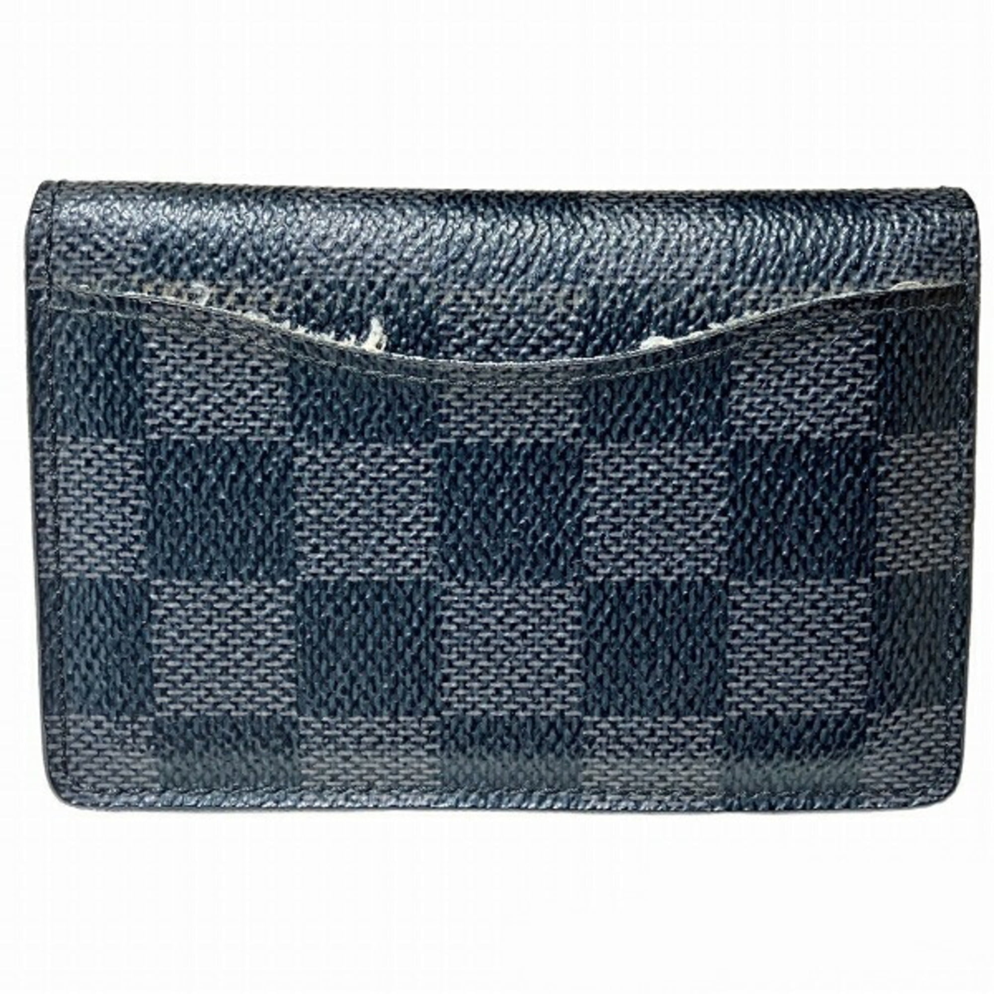 Pre-Owned Louis Vuitton Damier Graphite Organizer de Poche N63075 Card Case  Men's Women's Accessories (Good)