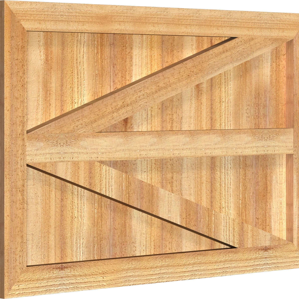 32 1/4"W X 20"H Timbercraft Six 5 3/8" Boards Framed Board-N-Batten Shutters W/Z-Bar, Rough Sawn Western Red Cedar (Per Pair)