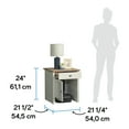 thumbnail image 5 of Sauder Cottage Road, Robot Vacuum Storage Side Table, Soft White Finish, 5 of 17