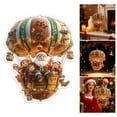 thumbnail image 3 of Hot Air Balloon Sunlight Catcher with Rich Textured Acrylic for Festive Garden Living Room & Bedroom Window Hanging Decorations Christmas Ornaments, 3 of 6