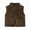 Brown, variant on Toddler Girl Vest Boys Girls Polar Fleece Vest Jacket Ligntweight Plain Vest Full Zipper Sleeveless(Blue,6-12 Months)