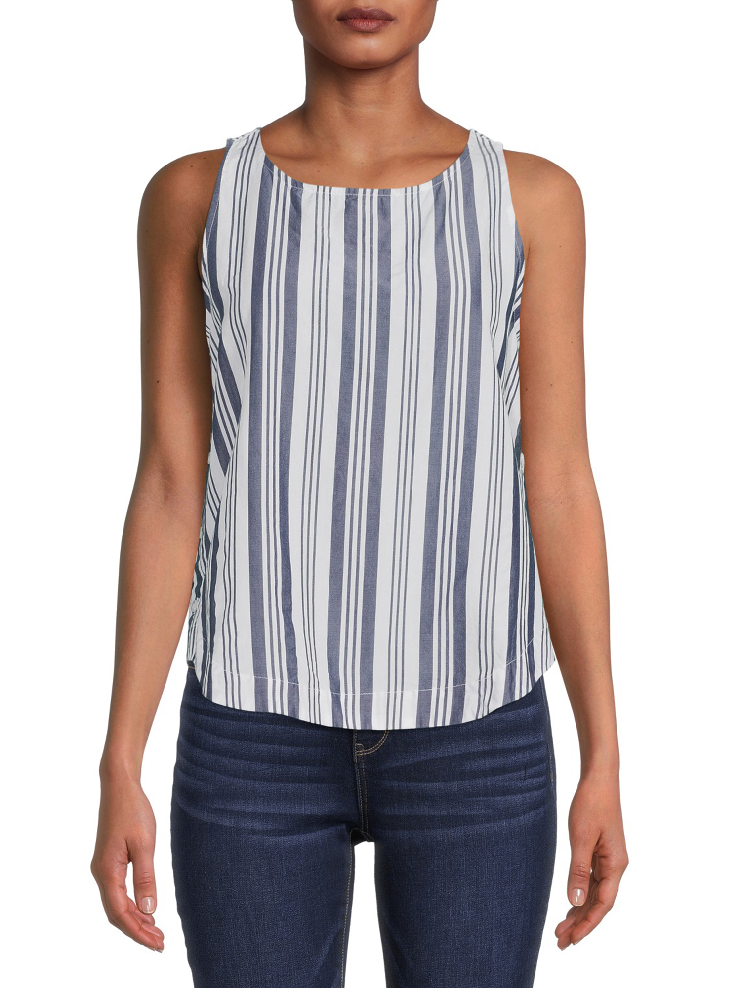 Time and Tru Women's Button Side Tank Top