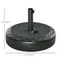 thumbnail image 3 of Outsunny Base de Parasol Ronde 22 Pieds' Support de Poids pour Parasol Extérieur, 3 of 10