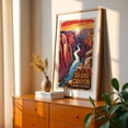 thumbnail image 3 of Retro Travel Art: The Majestic Grand Canyon - Arizona Illustration Travel Poster Nature Landscape Sunset Desert Vintage Poster Unframed Wall Art Print 16 x 24 inches, 3 of 60