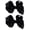 Black, variant on Toddlers' Girls' Smooth Grosgrain Ribbon Bow Alligator Clip, White