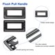 thumbnail image 4 of Uxcell 2 Pack Flush Pull Handle, 2.5 Inch Hole Center Recessed Furniture Grip, Gray, 4 of 6