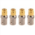 thumbnail image 1 of 4X Adaptador Conector SMA Macho Dorado A BNC Hembra Plateado, 1 of 3