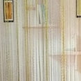 thumbnail image 5 of 39''x79'' Glitter Door String Curtain Window Panel Silver Ribbon Fringe Glitter Tassel Curtains Room Divider Crystal Tassel Fringe Beaded Fly Screen Decor, 5 of 7
