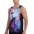 thumbnail image 2 of Balery Rainbow Spotted White Horse Pattern Men's Workout Tank Top Gym Muscle Tee Fitness Bodybuilding Sleeveless T Shirt Quick Dry Fit Muscle Tank Top Slim-Fit Tank-Small, 2 of 7