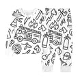 thumbnail image 4 of REDARER Girls DIY Doodle Pajama Set, Long Sleeve Top & Pants Two Piece Outfit, Soft Comfortable Kids Sleepwear,4-5 Years, 4 of 7