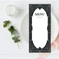 thumbnail image 2 of Koyal Wholesale Art Deco Printable Wedding Paper Menu Cards for DIY Printer, Pack of 52, 2 of 5